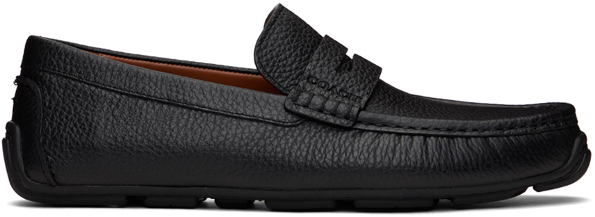 Black Luca Driver Loafers