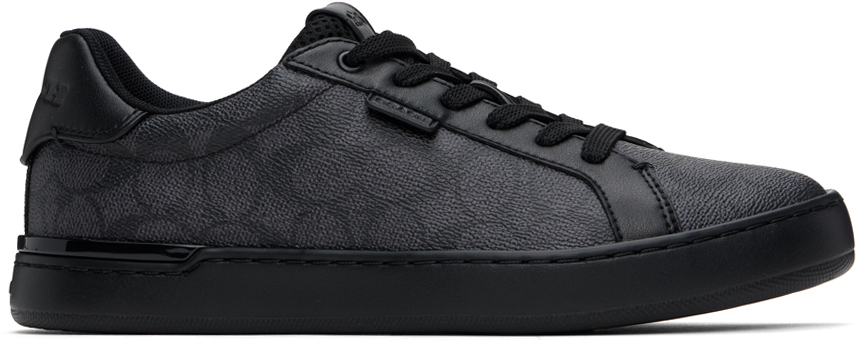 Black & Gray Lowline Sneakers