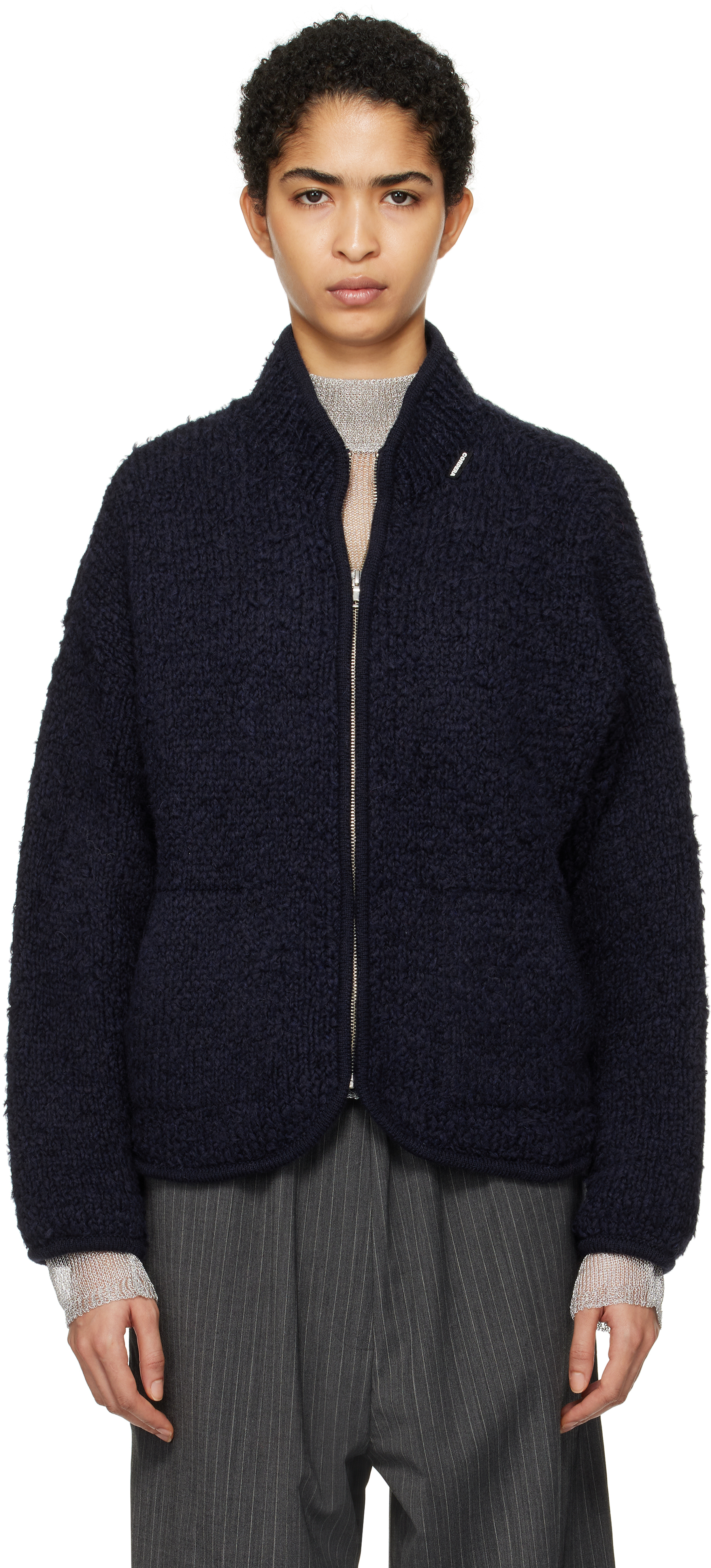 Navy Teddy Jacket