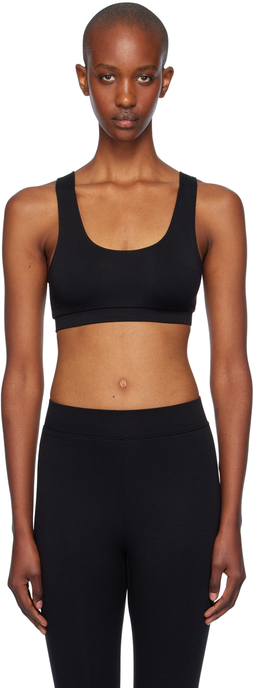 Black Jersey Sport Bra