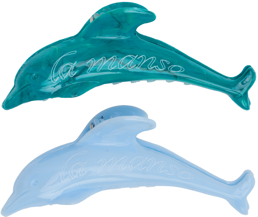 SSENSE Exclusive Blue Flipper The Clip Hair Clips by La