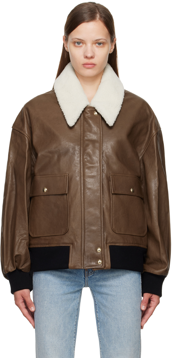 Brown 'The Shellar' Leather Jacket