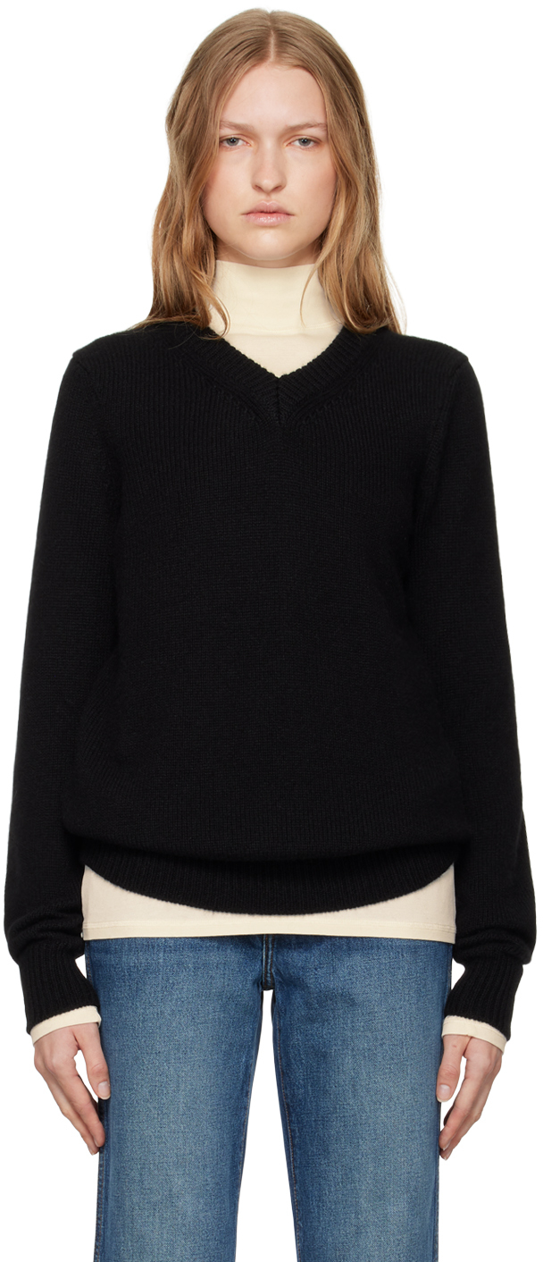 Khaite Black Inga Sweater In 200 Black