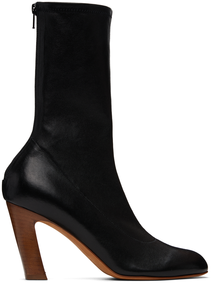 【関税込み】KHAITE ブラック The Apollo ヒール ブーツ Black 'The Apollo' Heel Boots by KHAITE on Sale