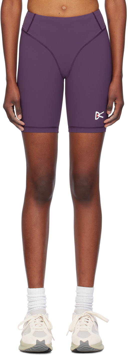 Shop District Vision Purple 7 Pocketed Sport Shorts In Nightshade