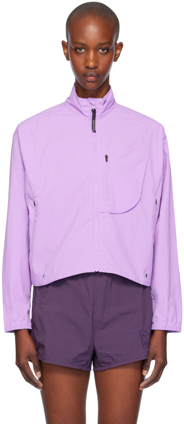 District Vision Purple Cropped Recycled DWR Jacket