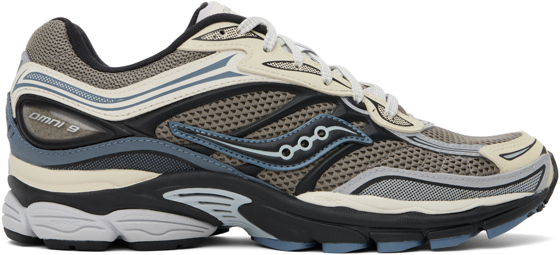 Gray & Blue ProGrid Omni 9 Sneakers