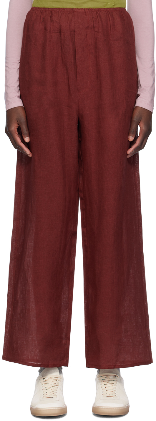 Burgundy Stoa Trousers