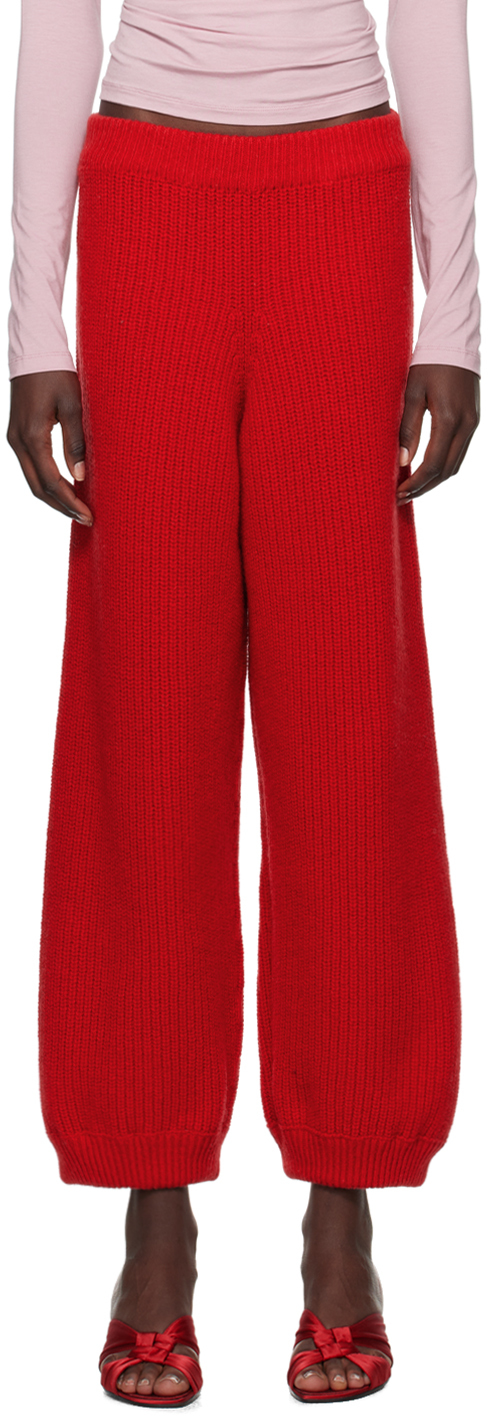 Shop Baserange Red Mea Lounge Pants