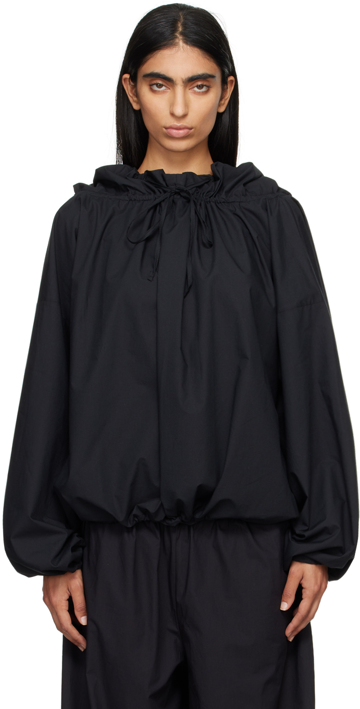 Shop Baserange Black Point Blouse