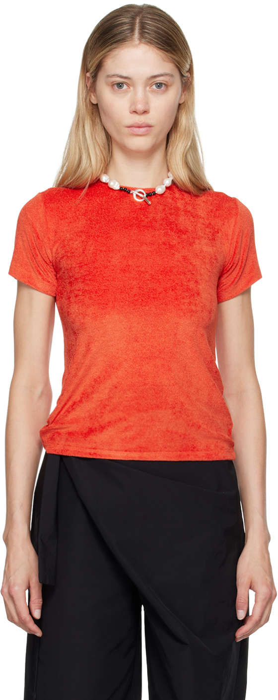Red Omo T-Shirt by Baserange on Sale