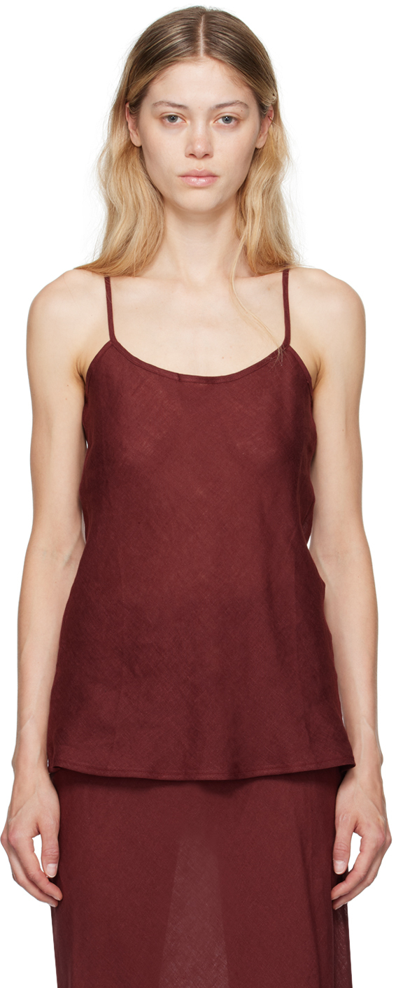 Burgundy Dydine Tank Top