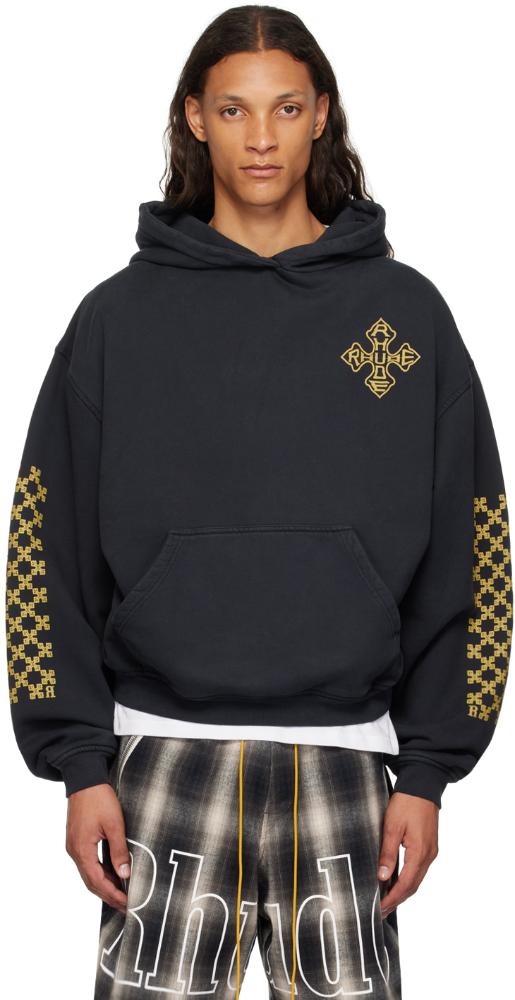 SSENSE Exclusive Black Cross Hoodie