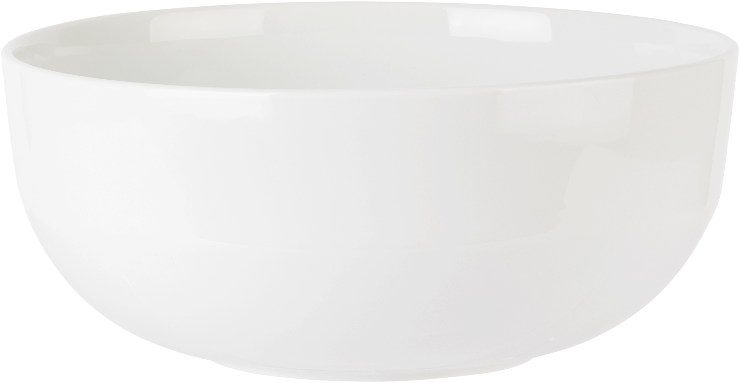 Alessi White Itsumo Salad Bowl In White Porcelain