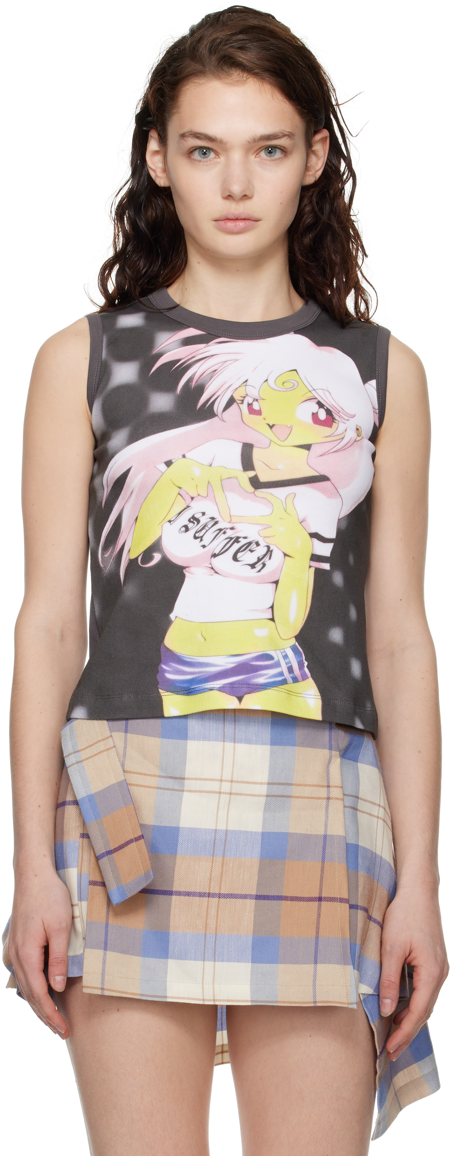 Black Manga Tank Top