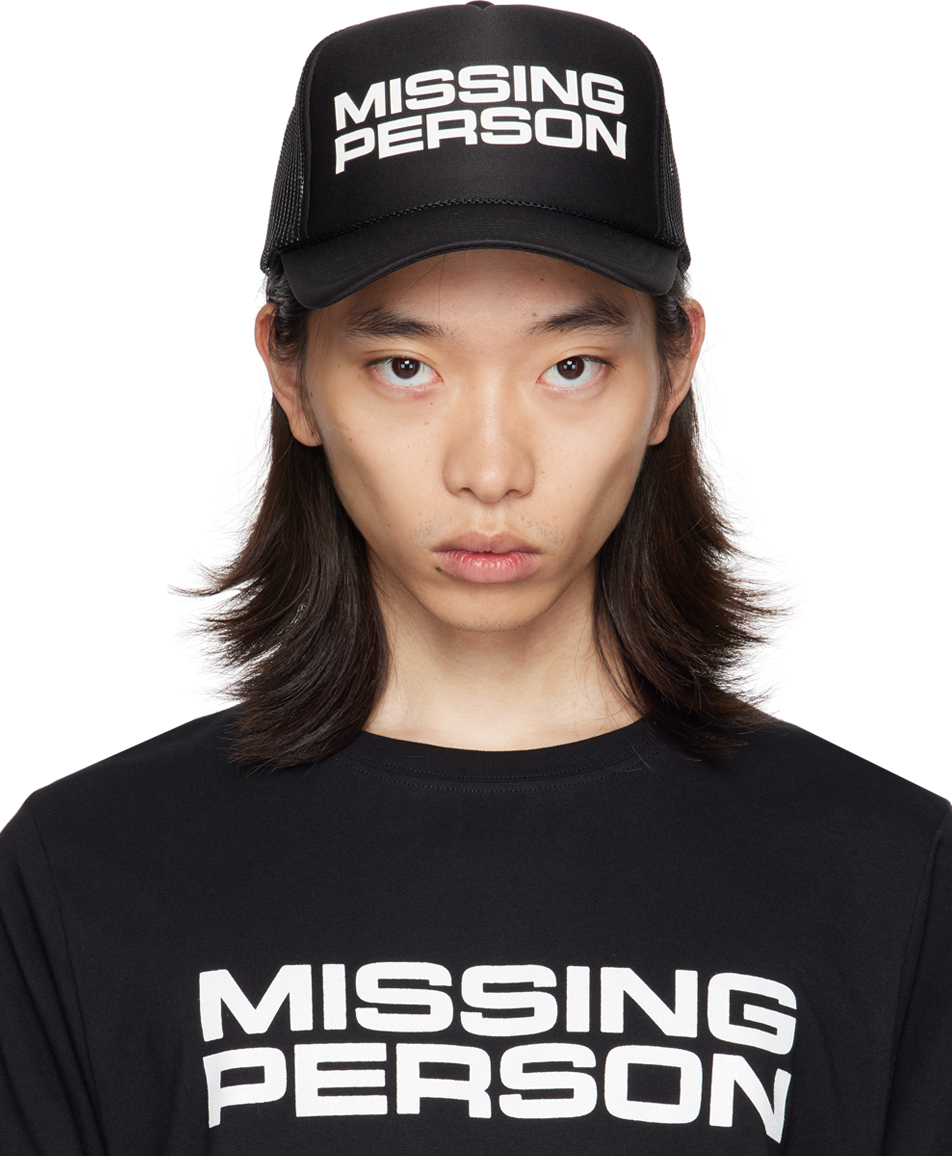 Black 'Missing Person' Otto Trucker Cap