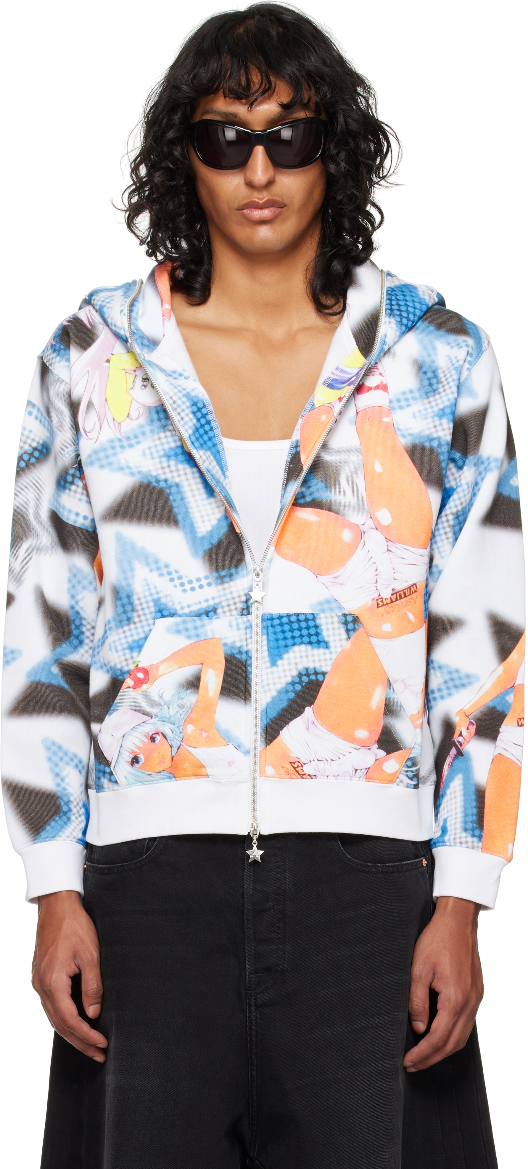 Shop Ashley Williams Multicolor Manga Butterfly Hoodie