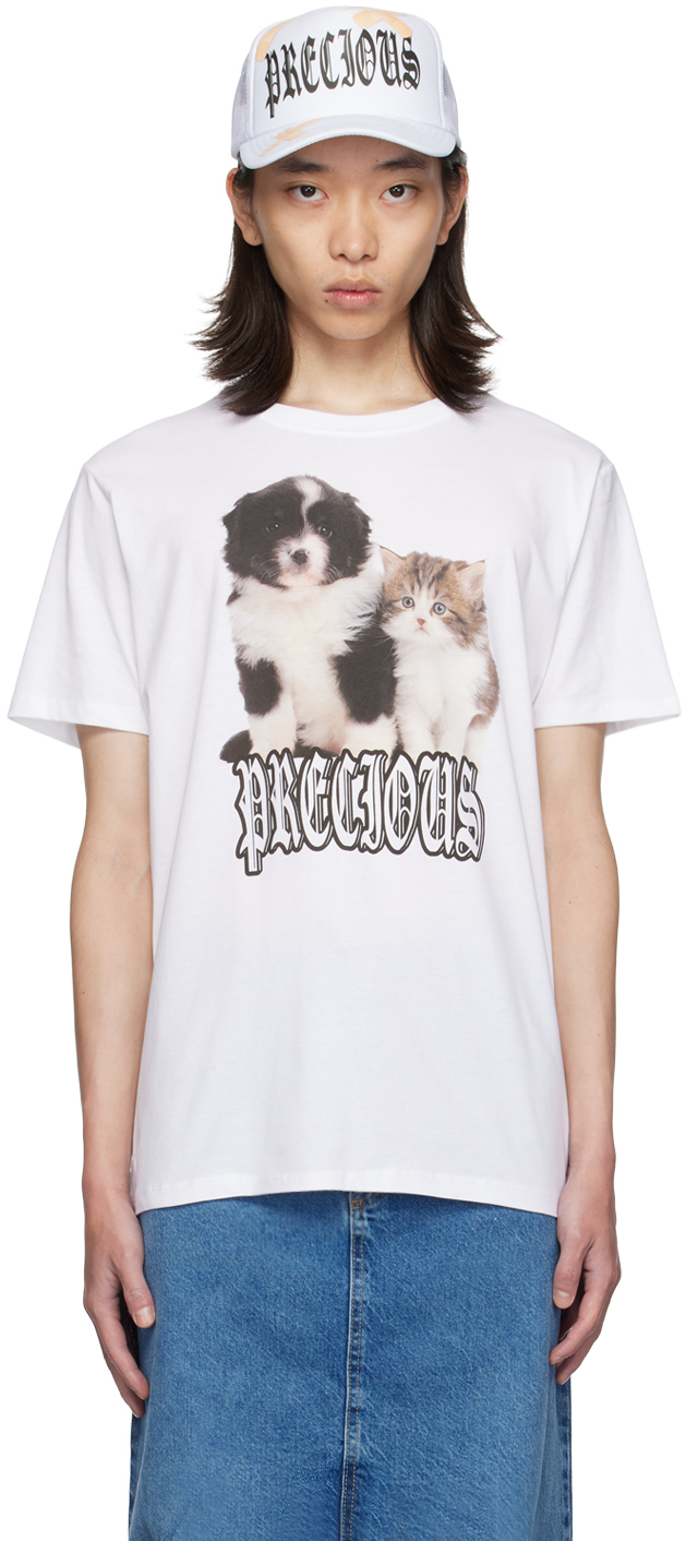 White Puppy & Kitten Danny T-Shirt