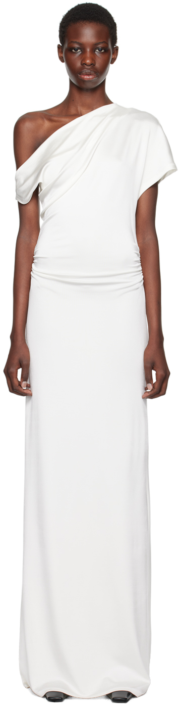 Shop Tove Off-white Inez Maxi Dress