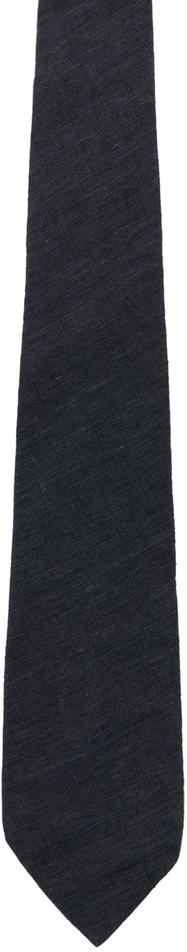 Gray Linen Tie