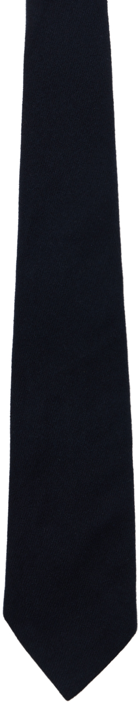 Navy Wool Tie