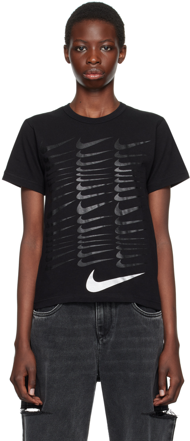 Shop Black Comme Des Garçons Black Nike Edition T-shirt In 1 Black