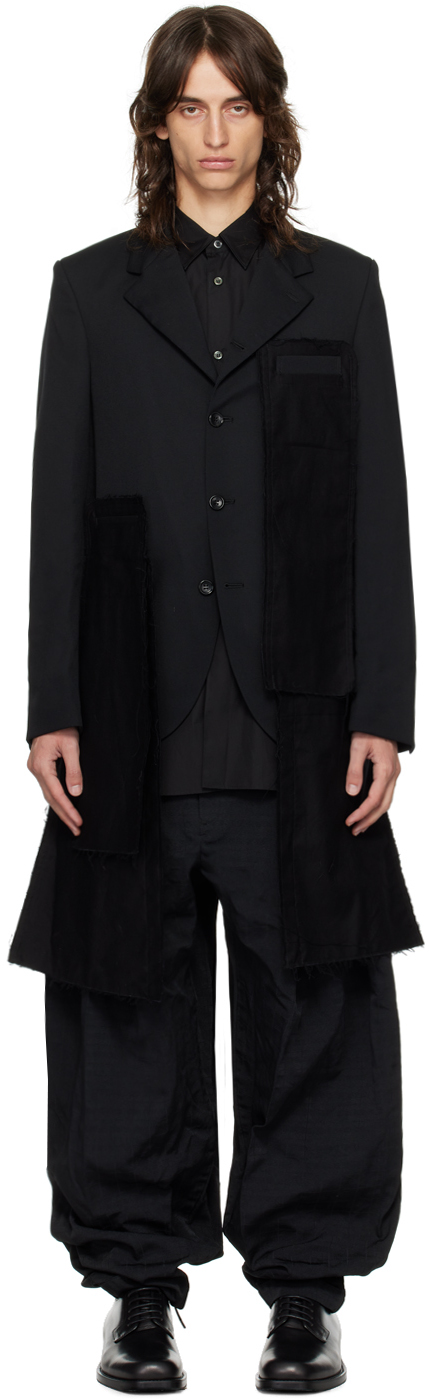 Black Pocket Panel Blazer