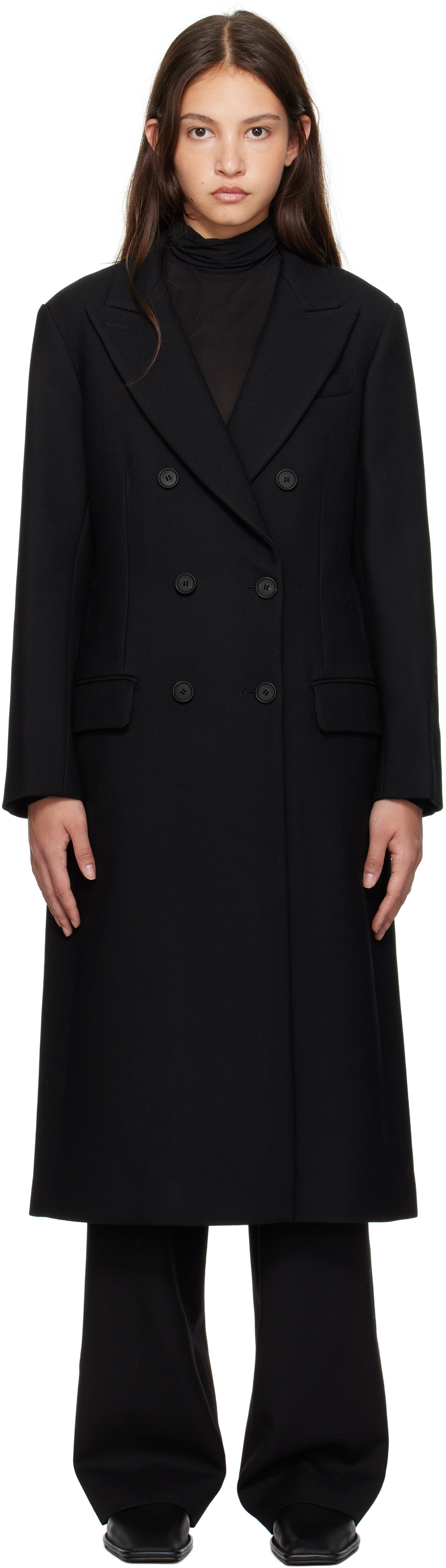 Black Heritage Wool Liberte Coat