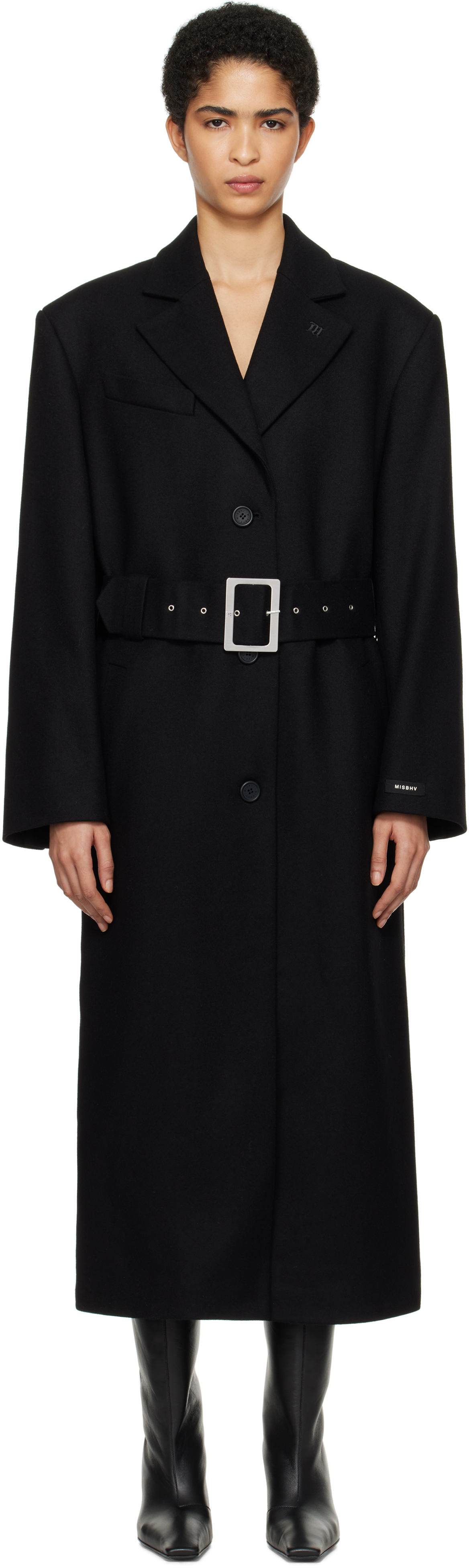 Black Stockholm Wool Coat