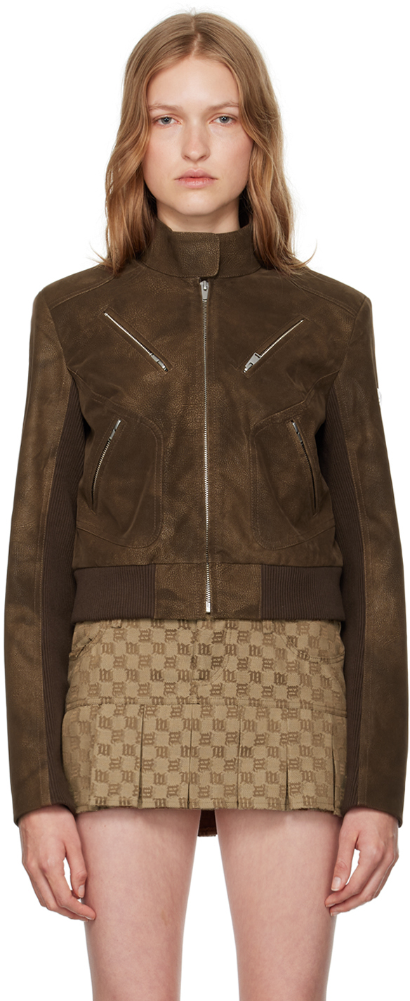 Brown Clara Faux-Suede Jacket