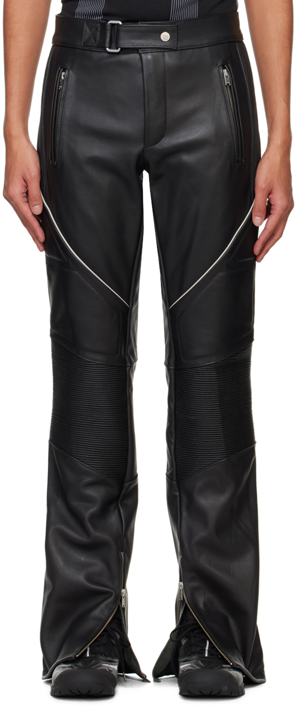 Black Moto Leather Pants