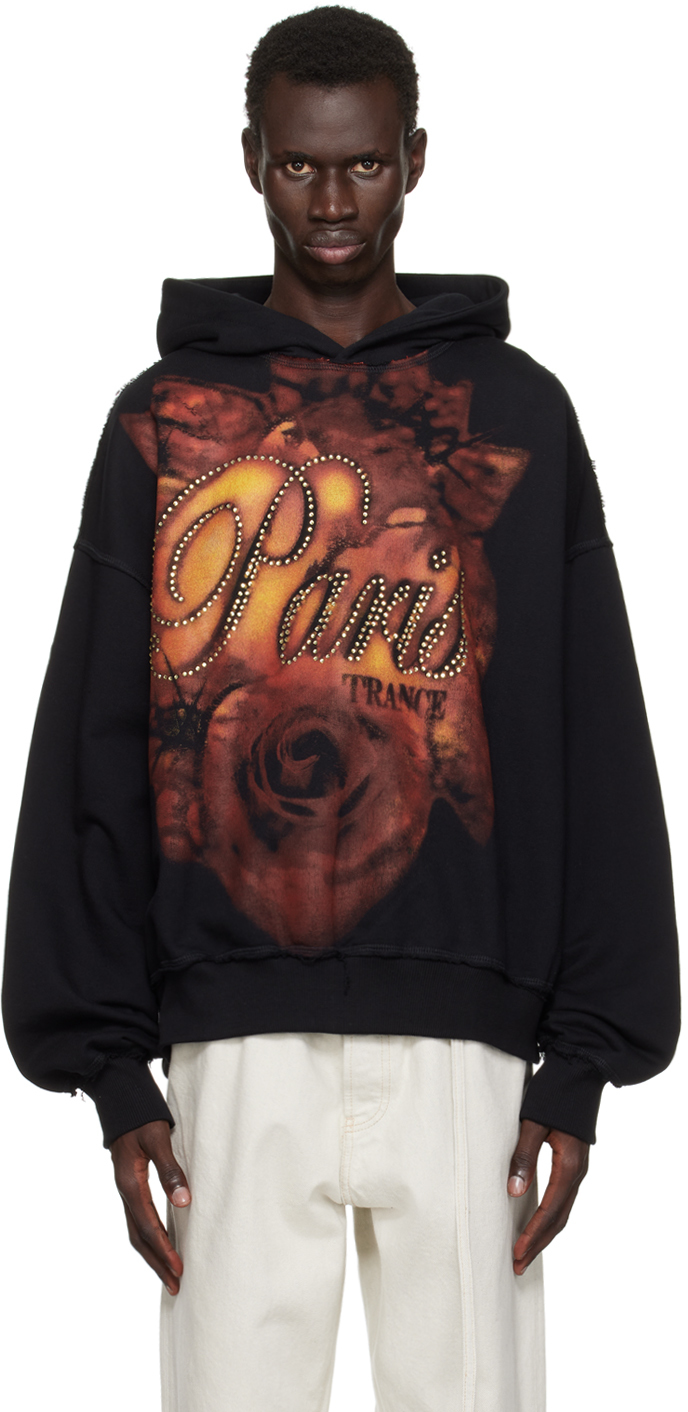 Shop Misbhv Black 'paris Trance' Hoodie