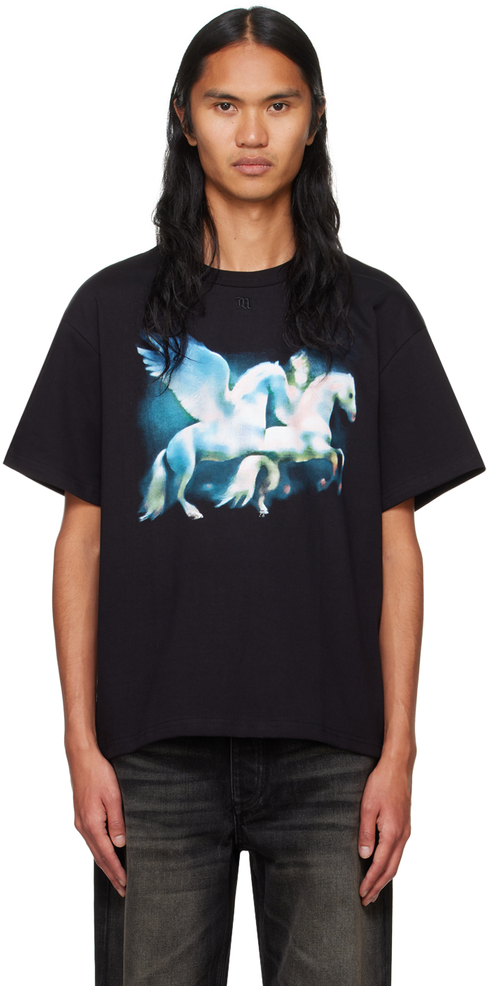 Shop Misbhv Black Horses T-shirt