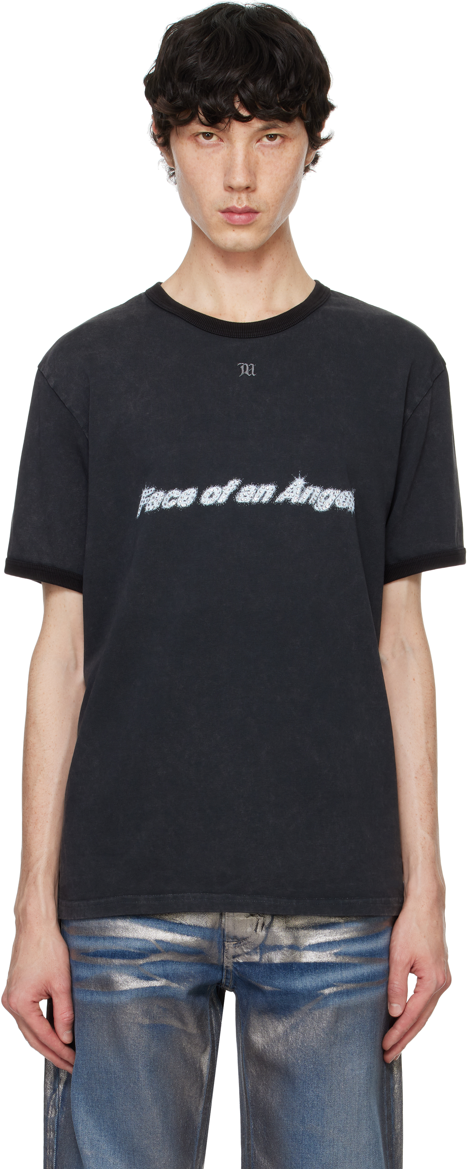 Black 'Face Of An Angel' T-shirt