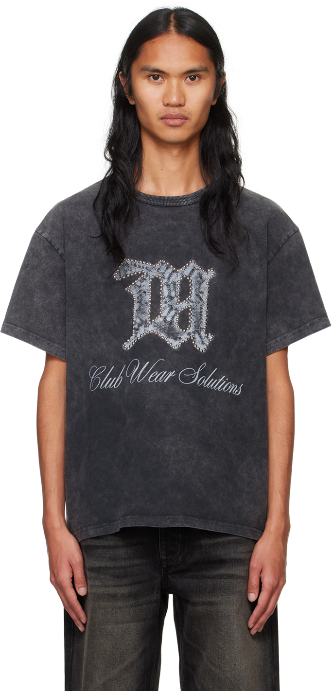 【関税込み】MISBHV グレー Club Pearl Solutions Tシャツ Gray Club Pearl Solutions T-shirt by MISBHV on Sale
