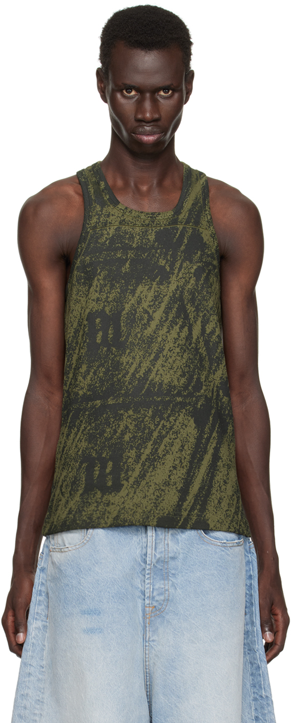 MISBHV KHAKI TRAPEZOID TANK TOP 