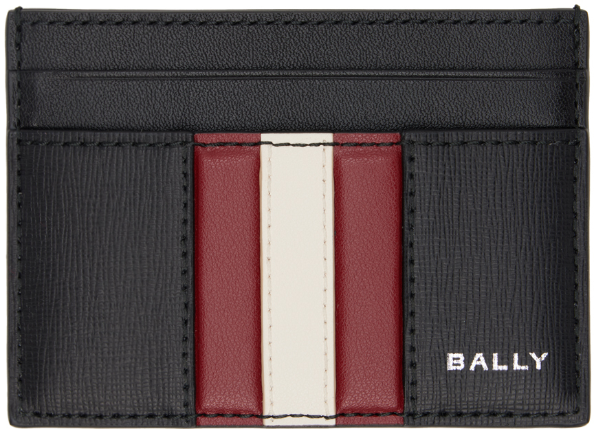 Shop Bally ブラック Mythos カードケース In Black+red/bone+pall