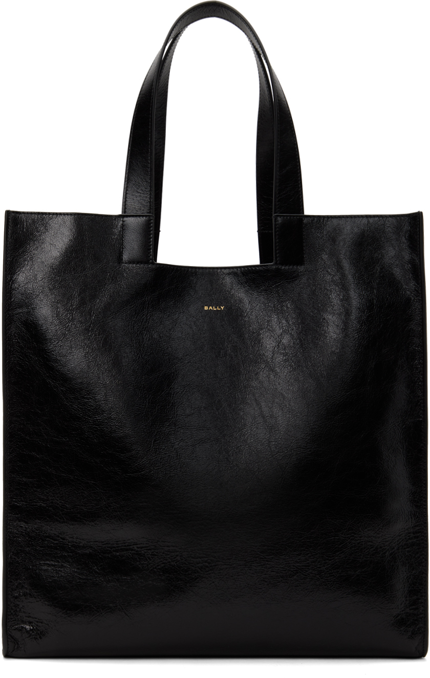 Black Easy Bally Tote Bag