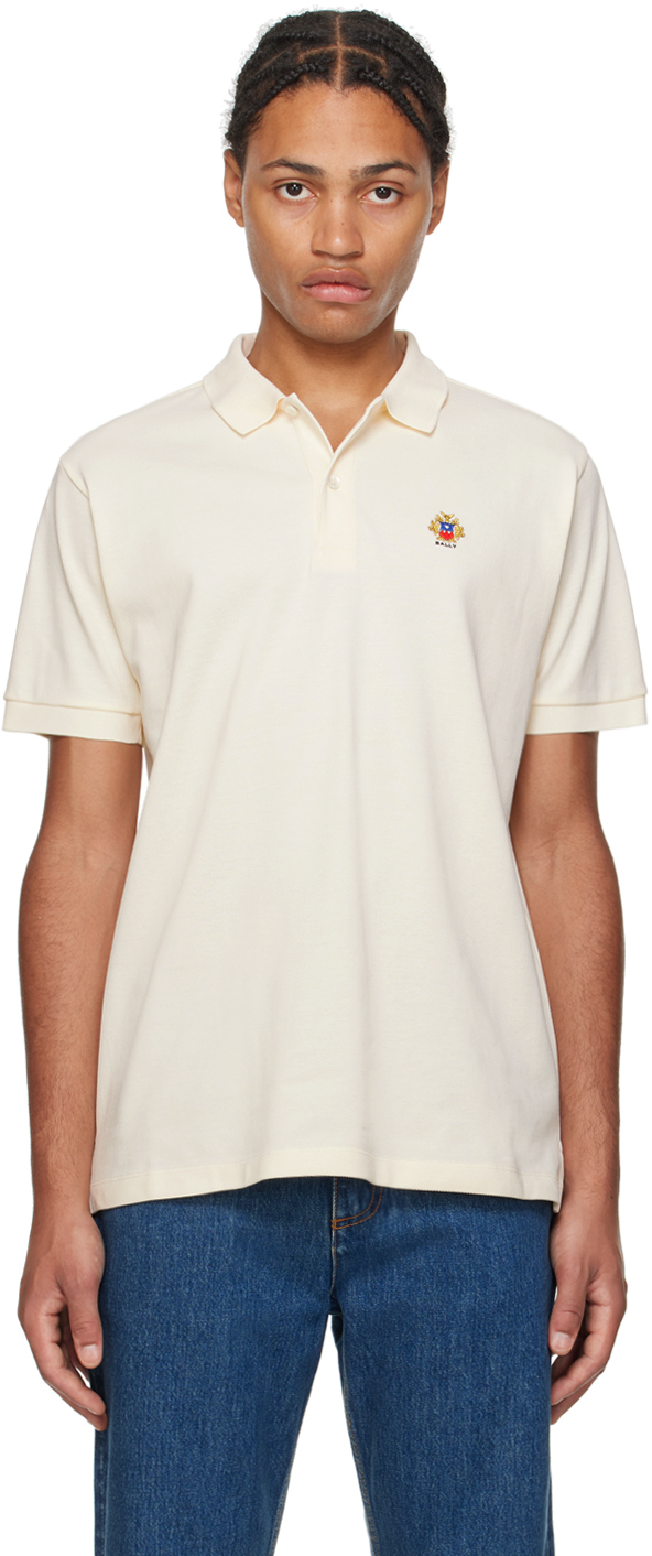 Yellow Embroidered-Logo Polo