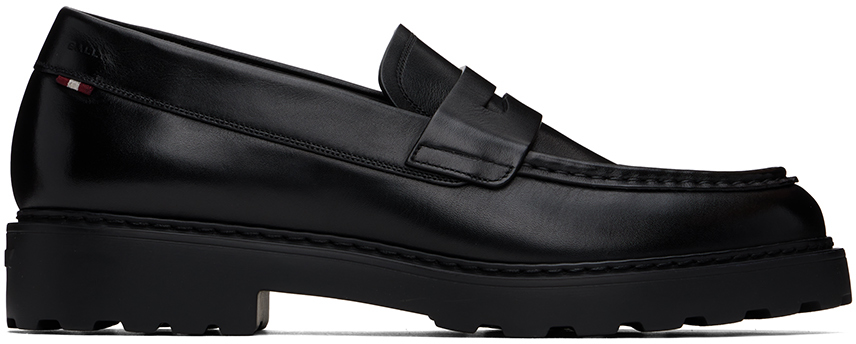 Shop Bally Black Gyles Loafers