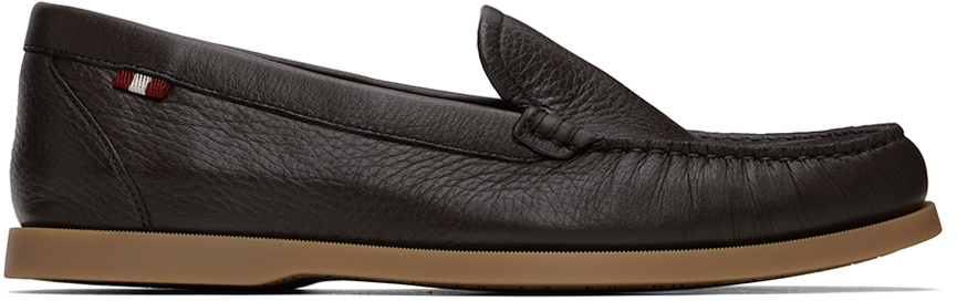 Shop Bally Brown Nadim Loafers In Ebano 21