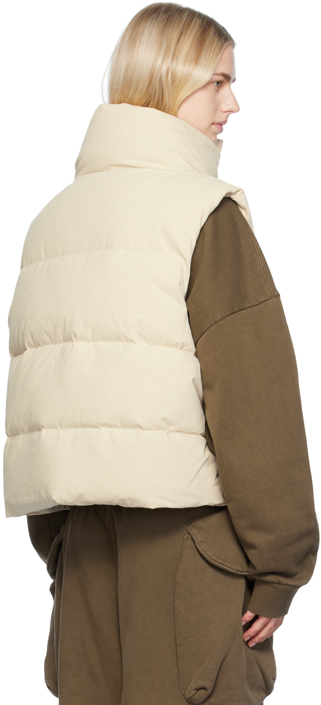 Entire Studios Off-white Mml Down Vest In Off White