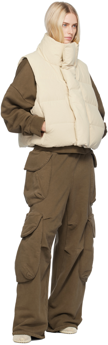 Entire Studios Off-white Mml Down Vest In Off White