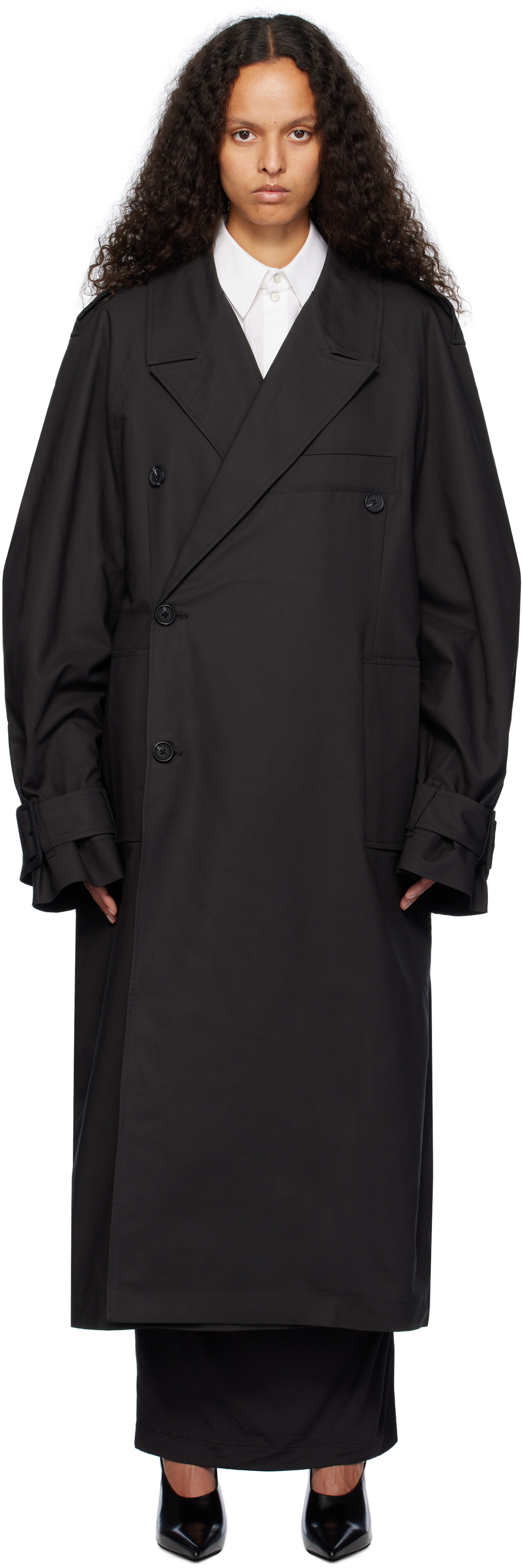 Shop Entire Studios Black Wellington Coat