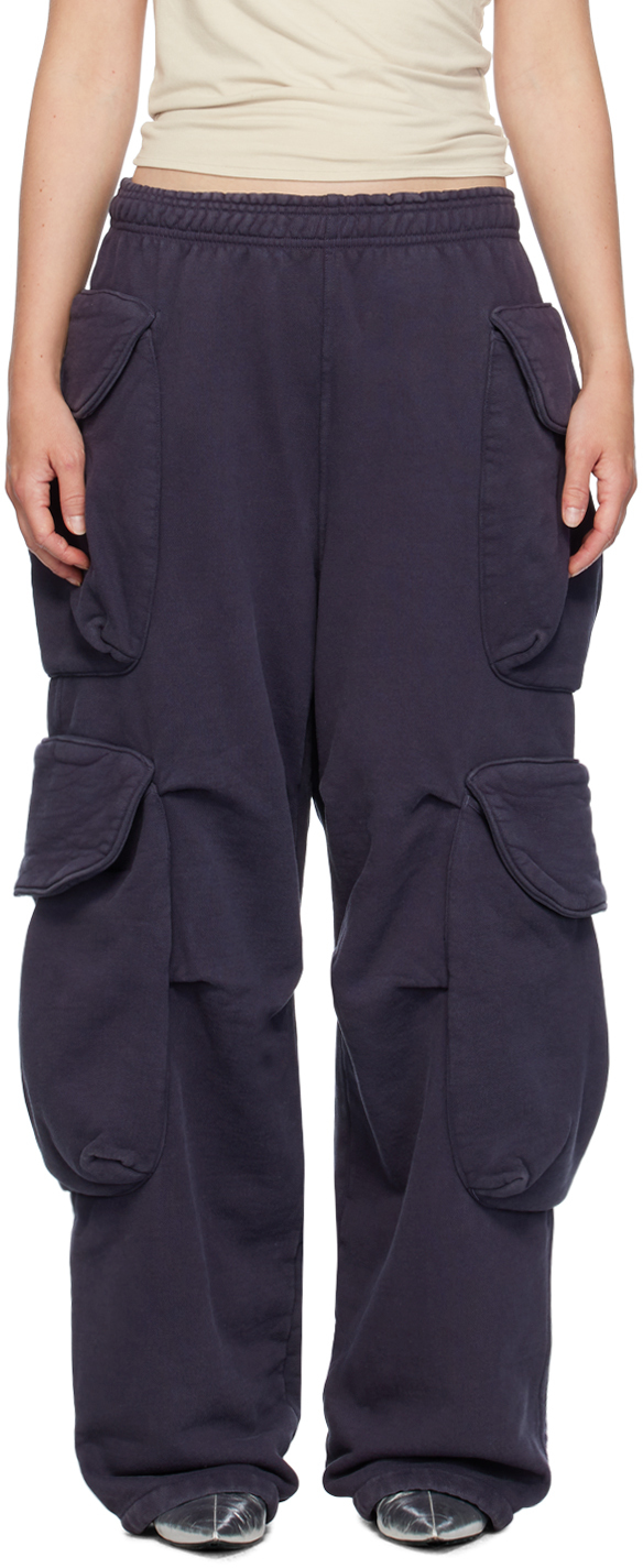 Shop Entire Studios Navy Heavy Gocar Cargo Pants In Ink