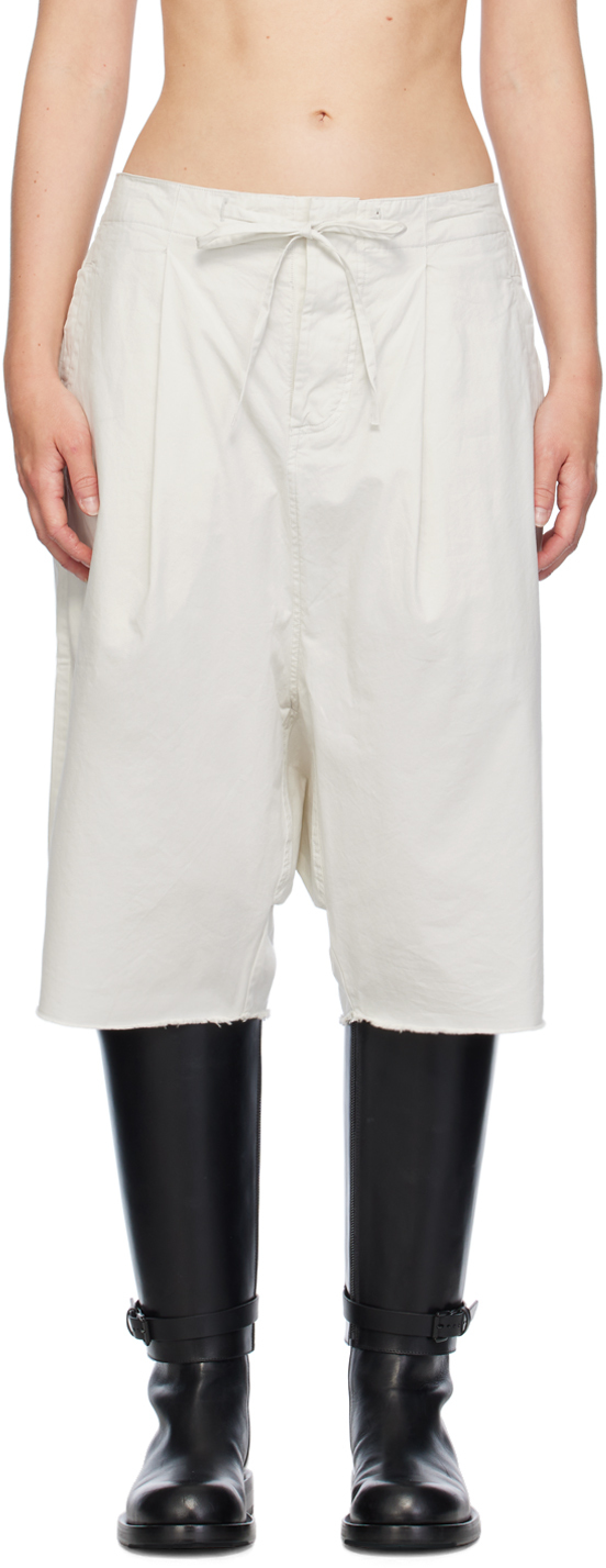 Shop Entire Studios Off-white Celler Shorts In Stormy