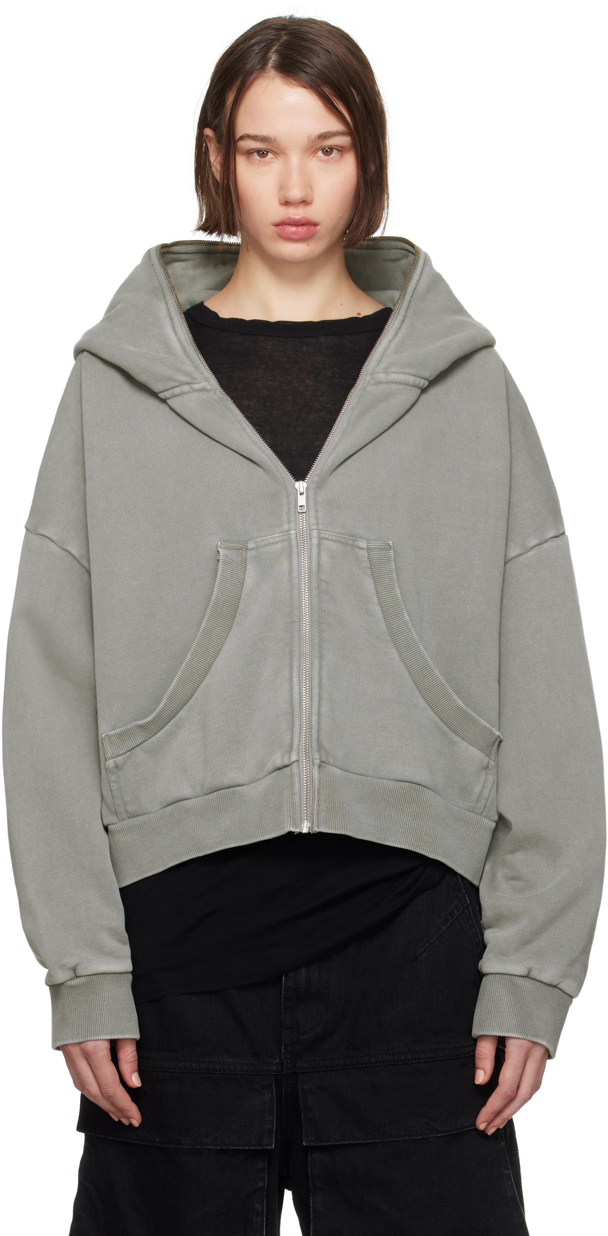 Gray Eternal Zip Hoodie