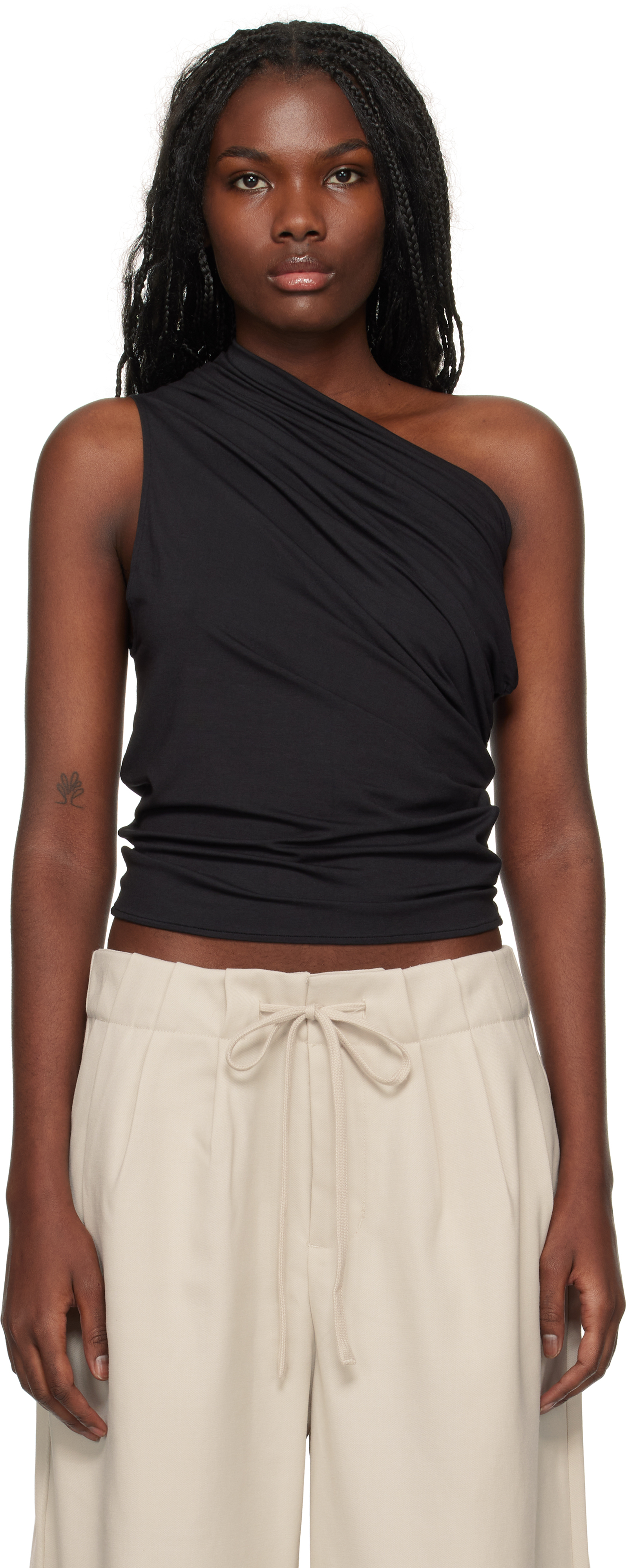 Black Pillar Tank Top