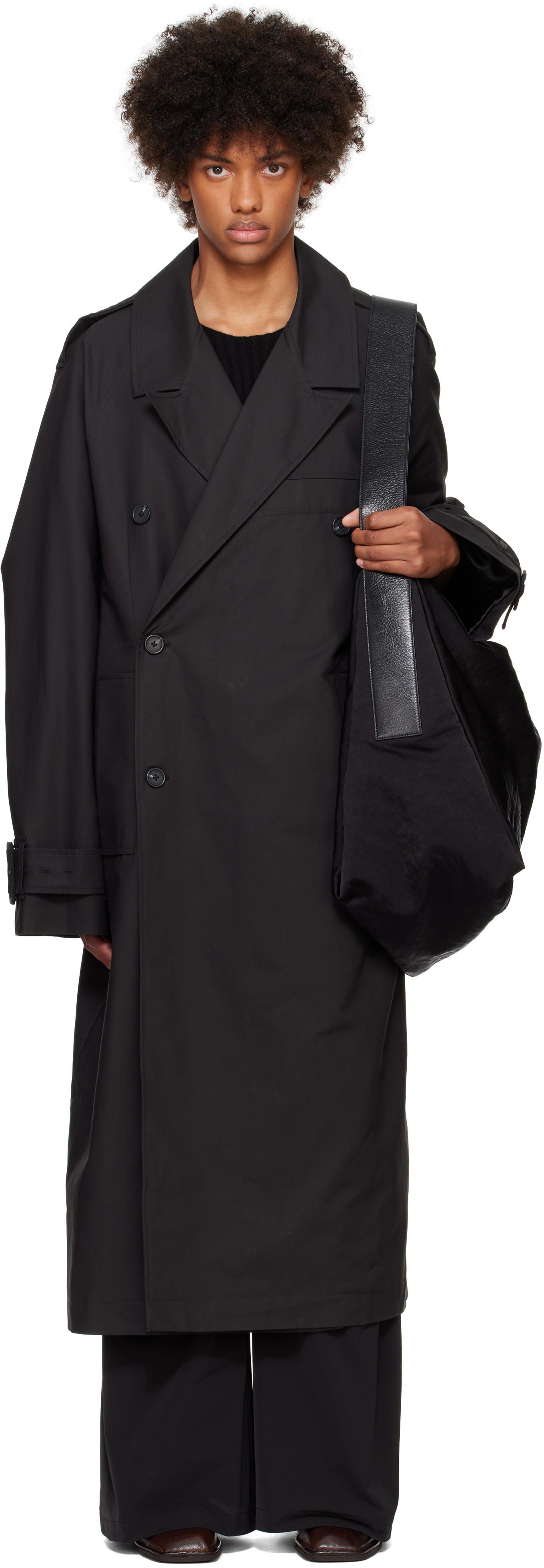 Shop Entire Studios Black Wellington Coat