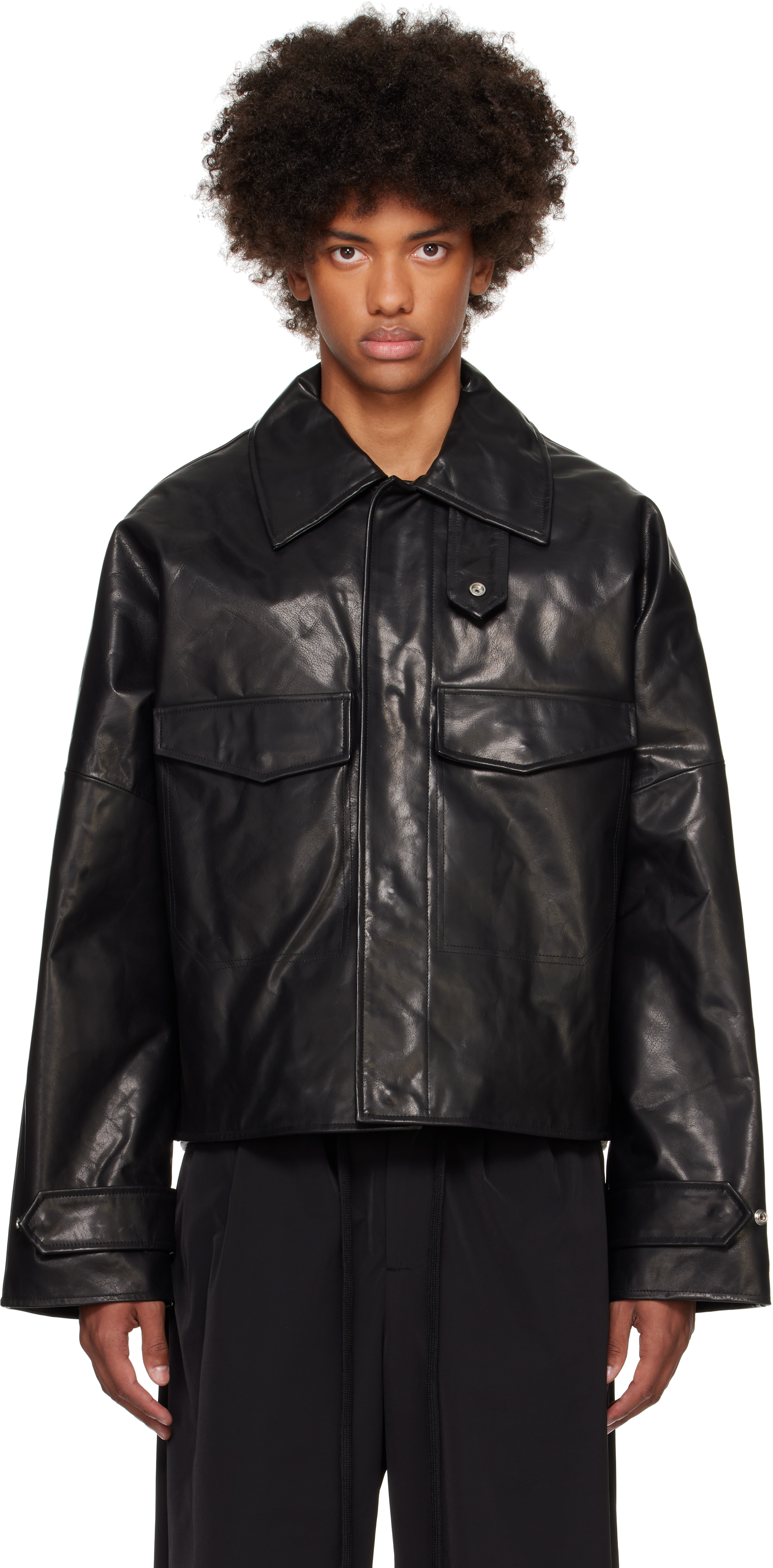 Black Cache Leather Jacket